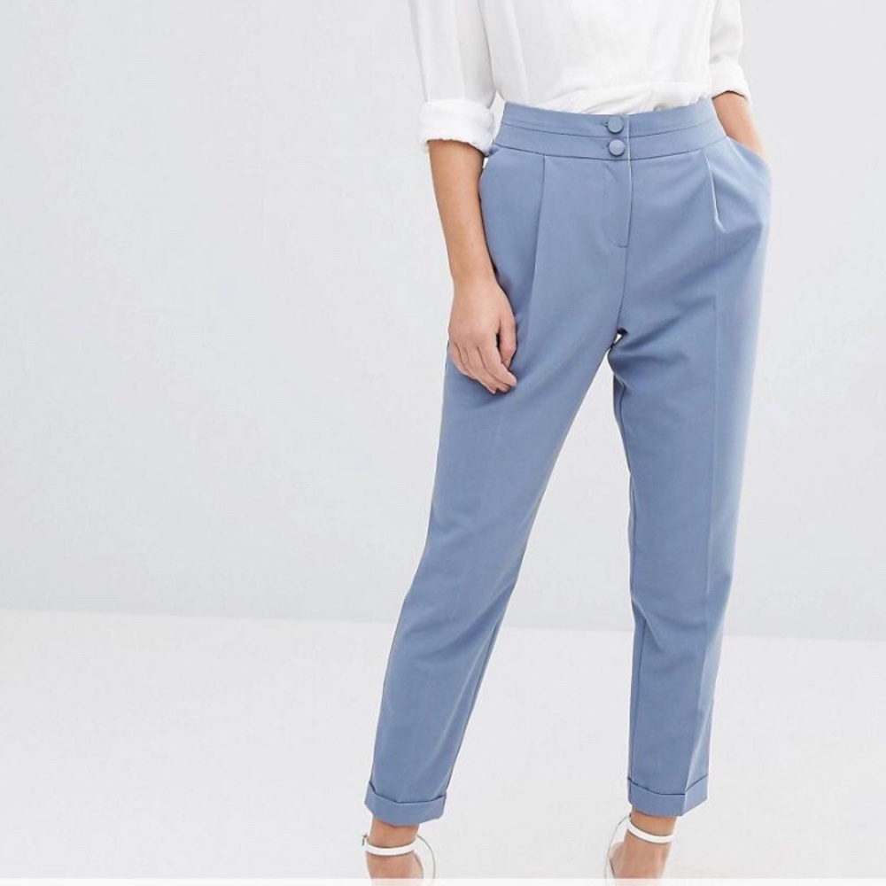 ASOS PETITE Tailored High Waist Pants Size 0P 2P